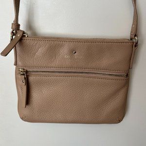 Kate Spade Cobble Hill Crossbody, light cream, taupe, tan